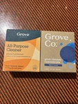 Lot Of 2 Grove Co. Essential Cleaners Set Concentrates Orange All Purpose& Glass. Fixed Price $20.00.