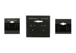 Pack Of 100 Black Hanging Earring Or Necklace Cards, Jewelry Display. Fixed Price $14.95.