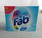 Fab Ultra Laundry Detergent, Ocean Fresh 4X Concentrated Powder 32 Loads Nos. Fixed Price $38.99.
