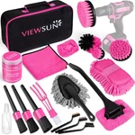 20PCS Car Cleaning Kit Interior Detailing Tools, Drill Brushes, Windshield. Fixed Price $36.91.