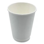Boardwalk DW12HCUPPK Oz Double-walled Paper Hot Cups White (25/PK) New. Fixed Price $12.18.