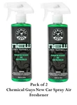 Chemical Guys New Car Smell Scent Air Freshener & Odour Eliminator 16OZ (2 Pack). Fixed Price $18.49.