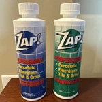 Zap! Professional Tile Grout Cleaner Restorer & Maintainer New Bottles (1 Each). Fixed Price $29.99.