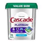 Cascade Platinum Dishwasher Pods, 71 Count (pack Of 1),. Fixed Price $33.70.