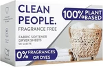The Clean People Fabric Softener Sheets - Dryer Softens & Removes St.... Fixed Price $25.04.