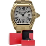 Cartier Roadster Yellow Gold Quartz 2676 W62018V1 BOX/PAPERS/2YRWARRANTY #2329-1. Fixed Price $23495.00.