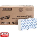 4000 White Paper Multifold Towels Bulk C-fold Recycled Fiber Genuine Pack Of 16. Fixed Price $34.10.