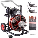 Commercial 100FT 1/2'' Sewer Snake Drain Auger Cleaner Cleaning Machine Plumbing. Fixed Price $355.90.