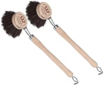 Dish Brush Set, Horsehair Bristles, 1-1/2 Inch Round, Pack Wooden. Fixed Price $43.77.