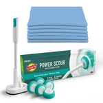 Scotch-brite Power Scour Toilet Cleaning System, 16X16MICROFIBER Cloth. Fixed Price $21.99.