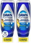 Dawn Platinum Ez-squeeze Soap, Dishwashing Liquid, Fresh Rain, 2X18OZ Bundl. Fixed Price $12.37.