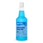 Amazon Basics Dishwasher Rinse Aid Liquid, Prevents Spots, Enhances Drying, Spar. Fixed Price $17.14.