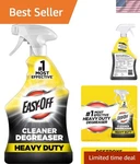Easy Off Heavy Duty Cleaner Spray, Kitchen Degreaser, 32 Oz. Fixed Price $7.44.