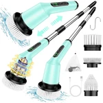 Electric Spin Scrubber Cordless 2 Speed Waterproof 3 Heads Bathroom Cleaner. Fixed Price $57.45.