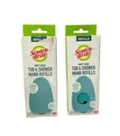 Tub & Shower Bathroom Swift Scrub Small Wand Refills By Scotch Brite Blue 2 Pack. Fixed Price $12.95.