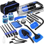 Viewsun Car Cleaning Kit, Interior Detailing With High 19 Pcs, Blue. Fixed Price $47.23.