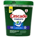 Cascade Complete Dishwasher Detergent, With Dawn Grease Fighting Power, 90 Fresh. Fixed Price $38.95.