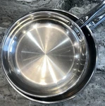 Berghoff Professional 18/10 Stainless Steel 10" & 12 Set Frying Pans Cookware. Fixed Price $80.00.