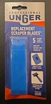 Unger Professional Replacement Window And Glass Scraper Blades, 4" (5 Blades). Fixed Price $14.99.