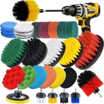 Drill Brush Attachment Set 45 Piece Power Clean Scrubber Pads Sponge Household. Fixed Price $46.16.