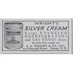 1932 Wrights Silver Cream Vintage Print Ad Original Kitchen Decor Keene Nh Art. Fixed Price $10.00.
