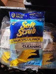 Lot 12 Soft Scrub Reusable Latex Gloves Pair Per PACK=24 Medium New A2. Fixed Price $24.00.