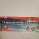 New Unger Professional Aquadozer Max Smooth Surface Curved Floor Squeegee, 24". Fixed Price $19.99.