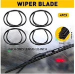 4X Windshield Wiper Blades Refills Car Windscreen Rubber Strips Frameless. Fixed Price $15.01.