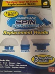 Hurricane Spin Scrubber Replacement Heads. Fixed Price $11.00.