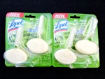 Lysol Lime Scent 2 Count Mess Automatic Toilet Cleaner 4 Total Blocks. Nos. Fixed Price $12.99.
