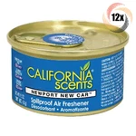 12X Cans California Scents Newport Car Spillproof Air Freshener 1.5OZ. Fixed Price $65.44.