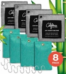 California Bamboo Charcoal Air Purifying Bags 8 Pack 4X100 4X200. Fixed Price $17.99.
