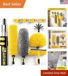High Duster Kit 20FT Extension Pole Microfiber Cobweb Ceiling Fan Window. Fixed Price $98.55.