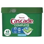 Cascade Complete Fresh Scent Dishwasher Cleaning Action Pods 43 Count. Fixed Price $9.99.