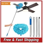 Extendable Ceiling Fan Duster Microfiber Cleaner Brush Telescopic Pole. Fixed Price $9.89.