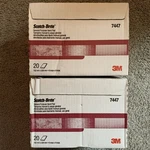 3M 7447B Scotch-brite Maroon Hand 6 9 In, 40/PADS, 2 Boxes. Fixed Price $46.95.