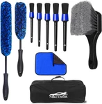 Nikcosmk 10PCS Wheel Kit For Cleaning And Tire, Rim Brush,. Fixed Price $22.98.
