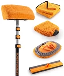 Car & Rv Wash Brush Kit 48-144 Long Extendable 8-PIECE, Black And Orange. Fixed Price $96.71.