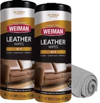 Weiman Leather Cleaner Wipes - Condition Uv Protection Help 2 Pack. Fixed Price $28.04.