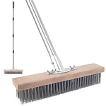 Stainless Steel Wire Scrub Brush With Long Handle For Deck Concrete Patio Floor. Fixed Price $31.43.