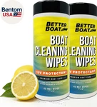 Boat Cleaner Wipes With Uv Protection, Marine Vinyl And Protectant, For. Fixed Price $47.43.