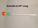 Lambskin Rainbow Duster 54'' Anti-static Soft Fluffy Synthetic Flexible Head. Fixed Price $14.97.