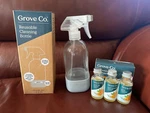 Nib Grove Collaborative Reusable Spray Bottle + Glass, Multi, & Tub/tile Cleaner. Fixed Price $19.95.