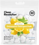 All Natural Dishwasher Detergent Pods, 60 Enzyme Powered, No Chemical Addi. Fixed Price $38.12.