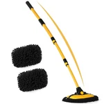 Anngrowy 56" Car Wash Brush Mop Kit Long Handle Cleaning Tools Mitt Sponge Duste. Fixed Price $26.99.