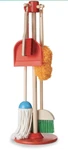 New Melissa & Doug Lets Play House Broom Dust Pan Sweep Mop Stand 6 Pieces. Fixed Price $24.99.