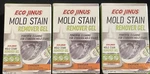 Eco Jinus Mold Stain Remover Gel 7OZ 3 Pack Washing Machine, Rubber Seals. Fixed Price $13.99.