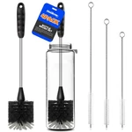 Holikme Bottle Brush Cleaner Set, 14" Long Handle Stainless Steel. Fixed Price $11.41.