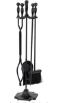 Modern Ember Cascade 5 Piece Fireplace Tool Set Black Includes Brush,.... Fixed Price $80.91.