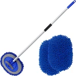 Anngrowy Blue 62" Microfiber Car Washing Mop Kit. Fixed Price $32.99.
